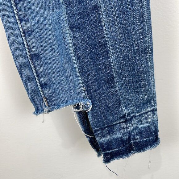 Blank NYC Multi-Toned Jeans Size 28 Raw Step Hem Mid-rise Panelled - Picture 4 of 9